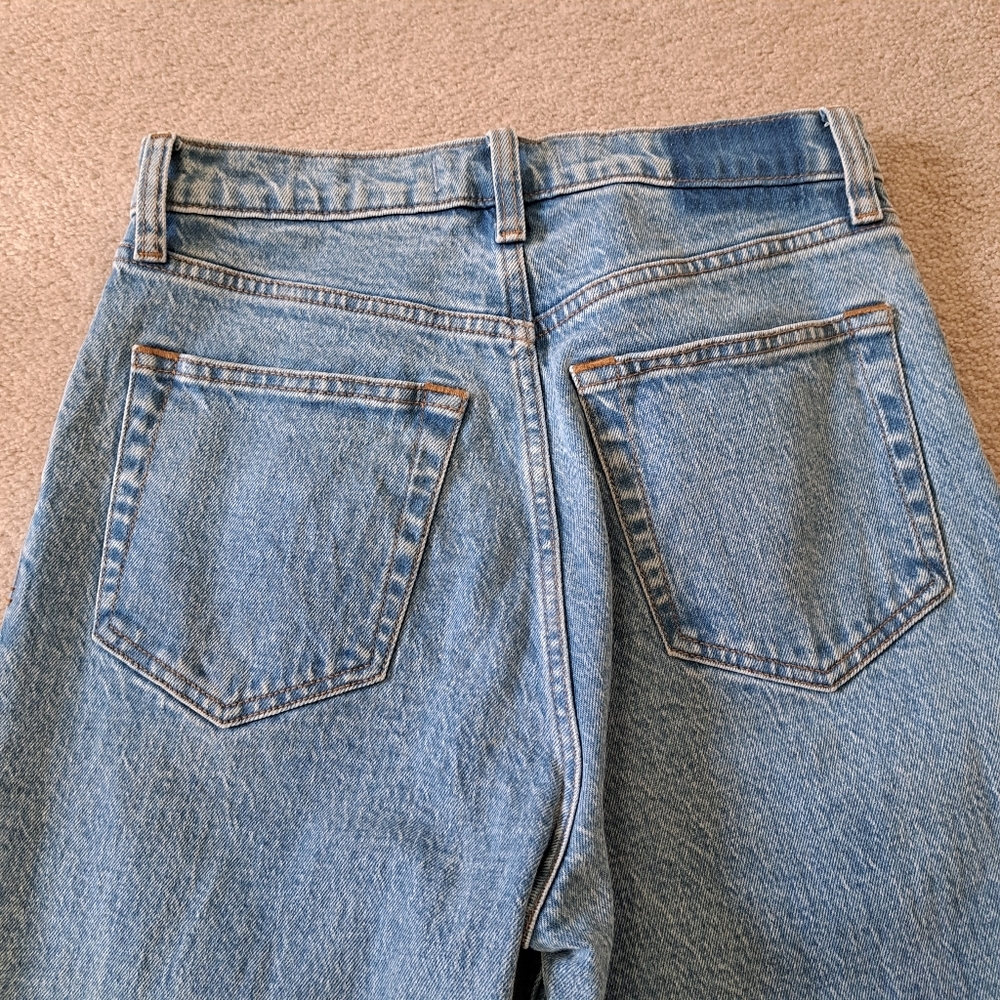 Abercrombie & Fitch Denim 90s Straight Ultra High Rise Jeans Blue Size 27 - Picture 10 of 16